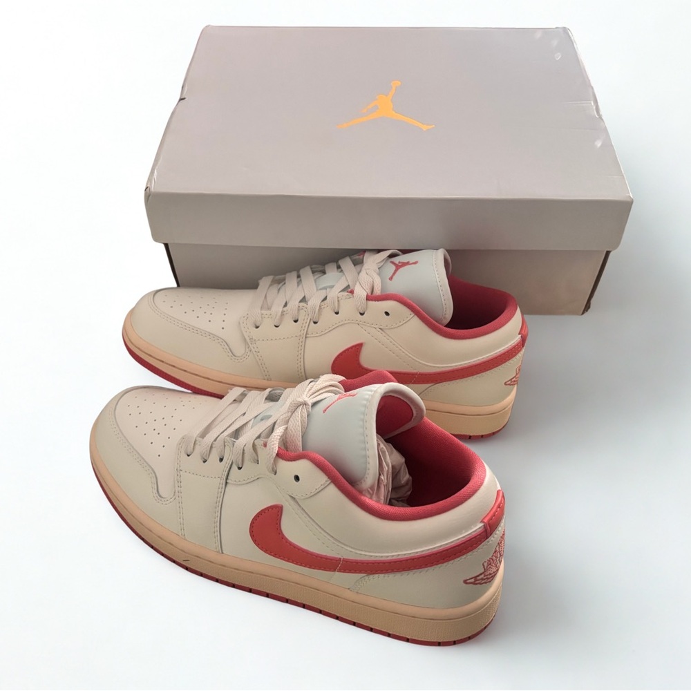 ✨ Nike Air Jordan 1 Low “Bleached Coral” Pink Beige | New in Box